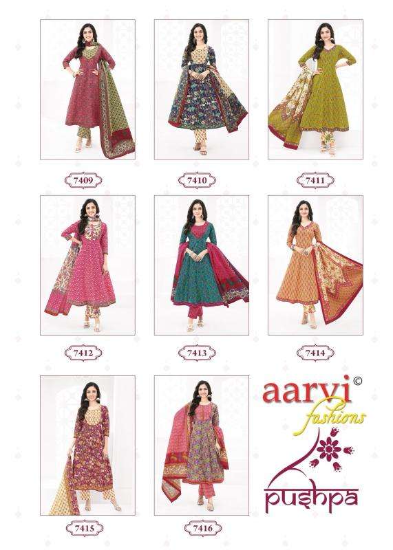 Pushpa Vol 1 By Aarvi Cotton Printed Kurti With Bottom Dupatta Orders In India